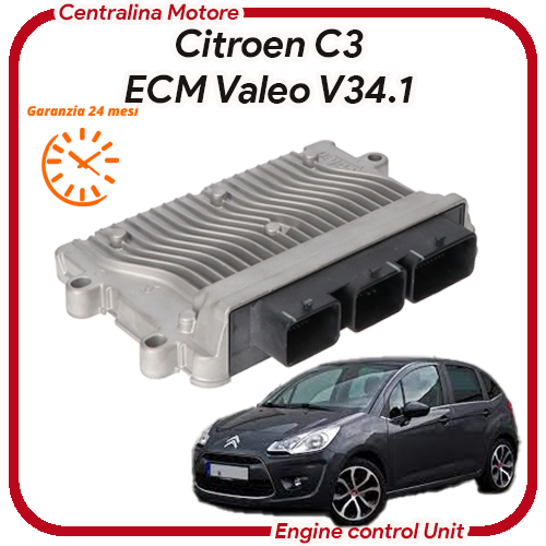 Centralina Motore C3 1.1i E 1.4 8V HFV KFT Valeo V34.1